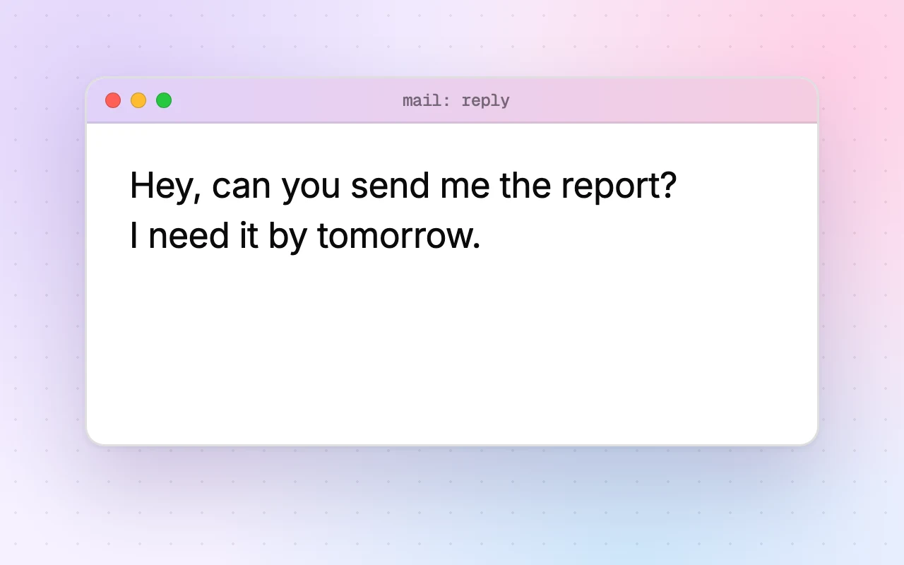 Three taps open the petals and the text changes tone